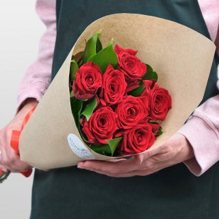 Букет из красных Роз 60 см «Карнеол»