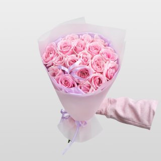 Букет из розовых Роз 60 см «Рубин»