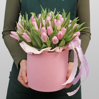 Композиция из Тюльпанов «Розовая весна»
