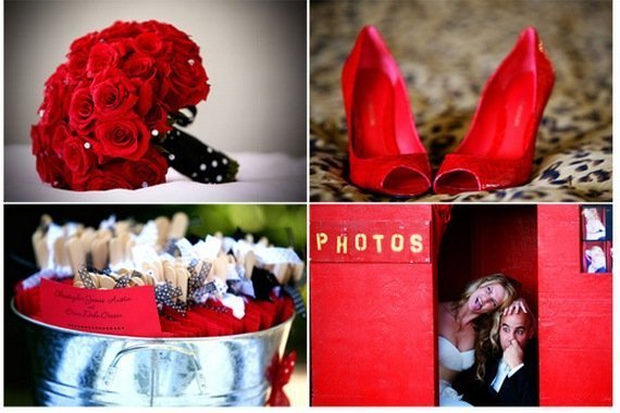 Оформление свадьбы в красном цвете