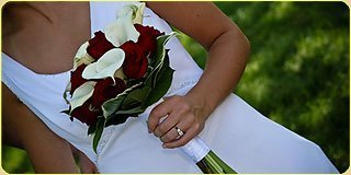 Свадебное оформление живыми цветами