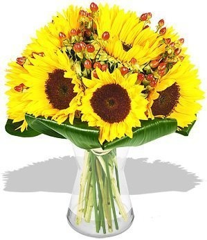 Букет из Подсолнухов «Солнце»