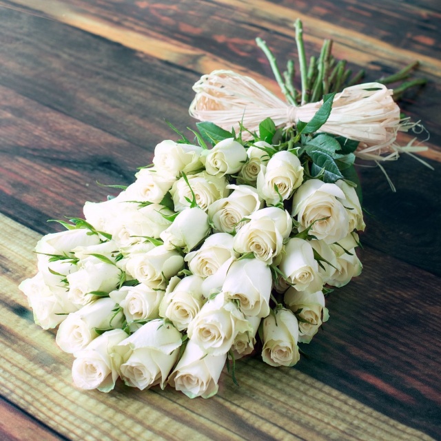 Букет из белых Роз «Чистота чувств»