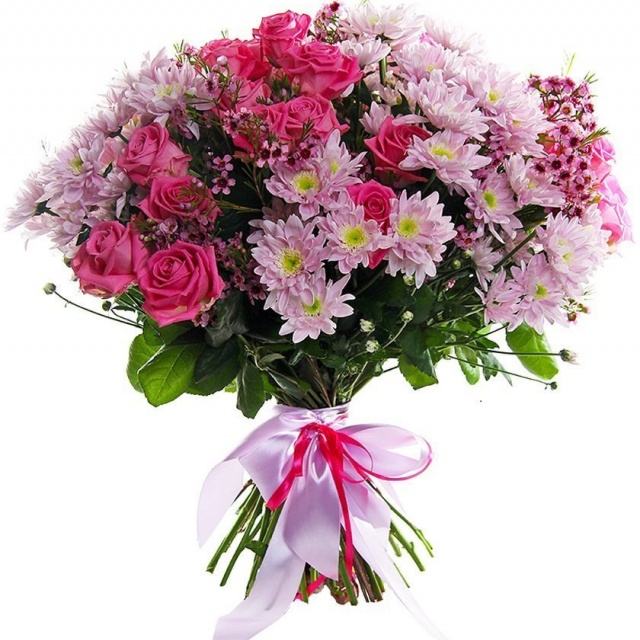 Букет из Роз и Хризантем «Лилит»