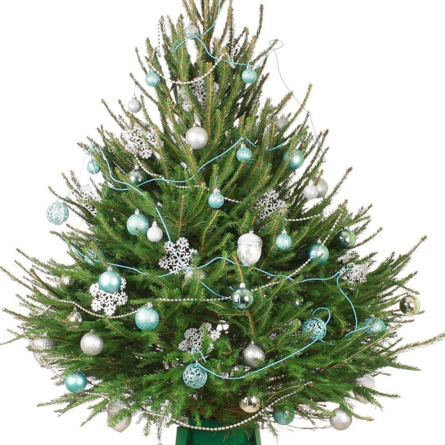 Новогодняя Ель с Игрушками и Бусами «Удмуртская №2»