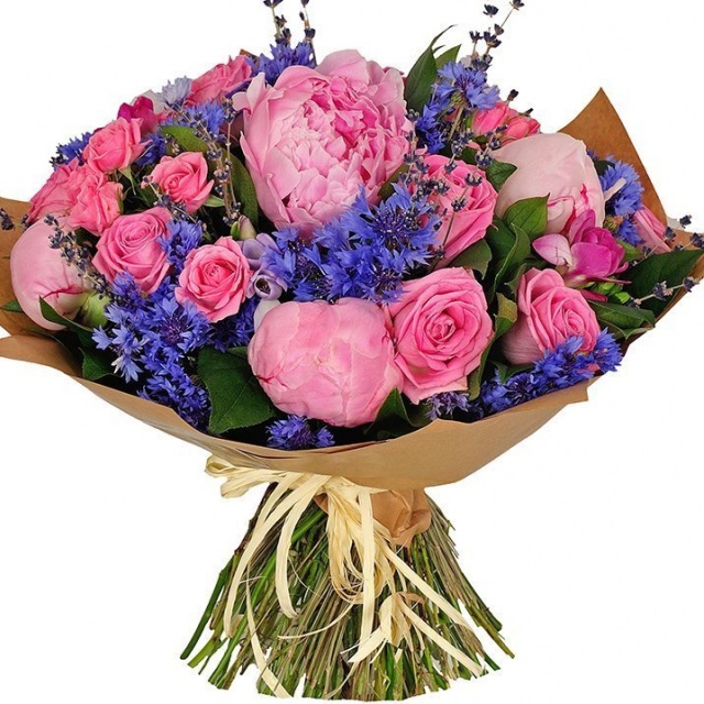 Букет из Пионов и Роз «Дыхание июня»