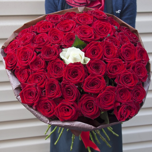 Букет из 101 Розы 80 см «Единственная моя»