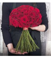 Букет из красных роз 60 см Амур