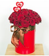 Коробка с розами Моя любовь