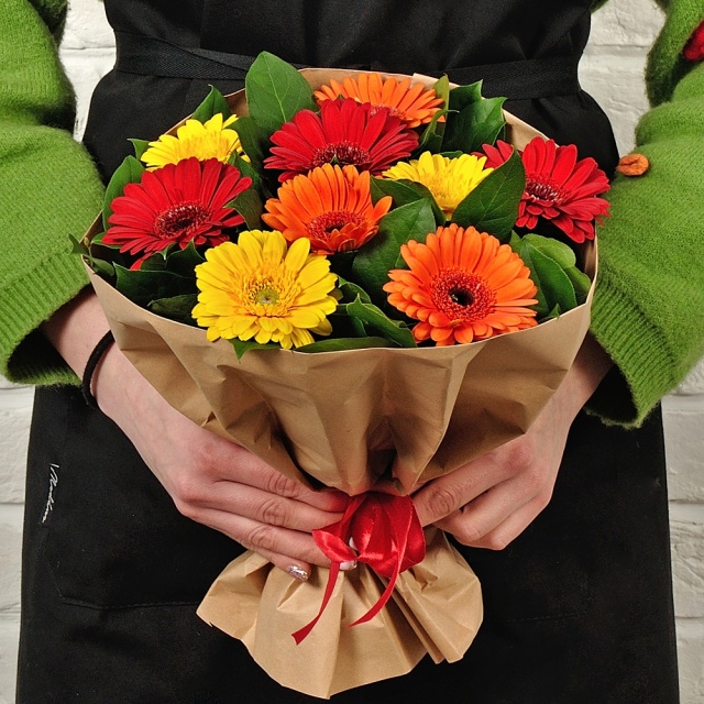 Букет из разноцветных Гермини «Цветные сны»