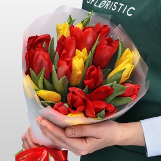 Букет из Тюльпанов «Краски тепла» Букет из Тюльпанов «Краски тепла»