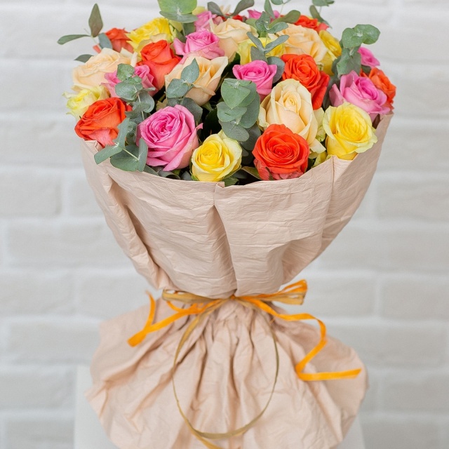 Букет из Роз 60 см «Ассорти из роз»