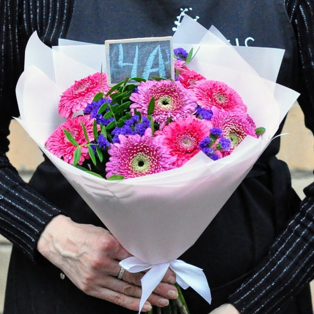 Букет из Гермини и Статицы «Время учиться» Букет из Гермини и Статицы «Время учиться»