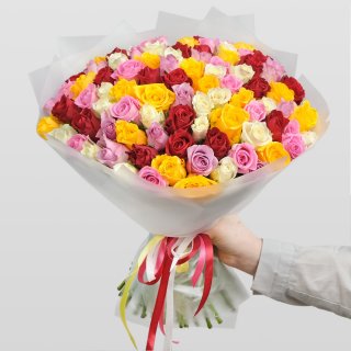 Роза Кения разноцветная 40 см