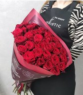 Букет из красных роз 60 см