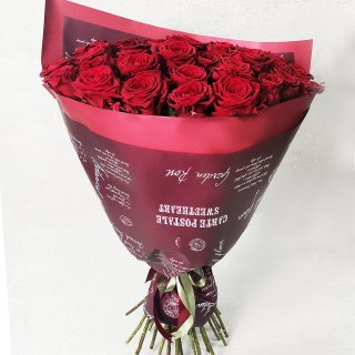 Букет из красных роз 60 см