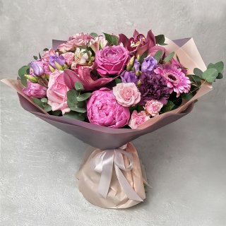 Букет из роз и орхидей 