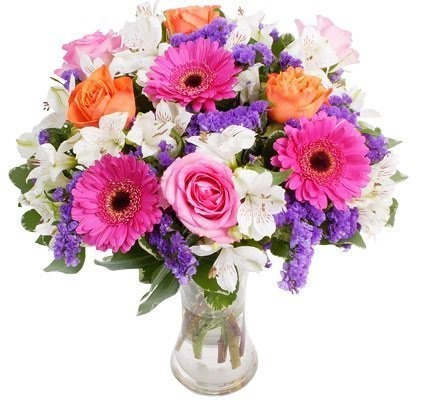 Букет из Гербер и Альстромерии «Счастливые дни»