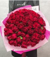 Роза 40 см Кения красная