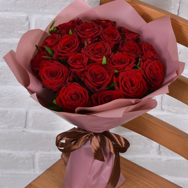 Букет из Роз 60 см «Несгораемая страсть»