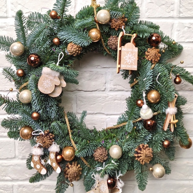 Новогодний Венок из Нобилиса «Скандия»