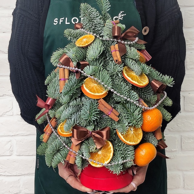 Новогодняя Ель «Елка цитрус с корицей»