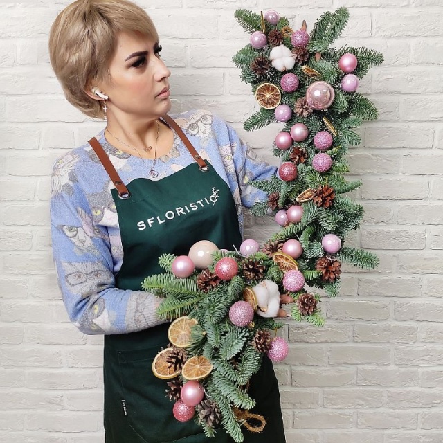 Новогодняя вытянутая композиция