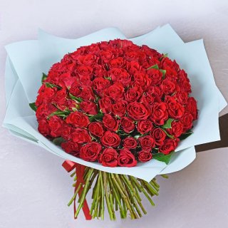 Роза Кения красная-2 101шт 40 см