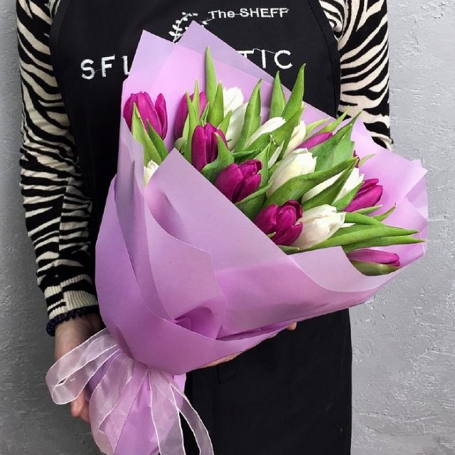 Букет из Тюльпанов «Первая капель» Букет из Тюльпанов «Первая капель»