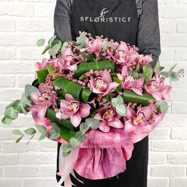 Букет из розовых Орхидей «Алия»