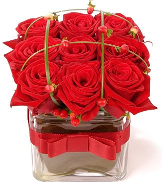 Композиция из красных Роз «Тайный дар»