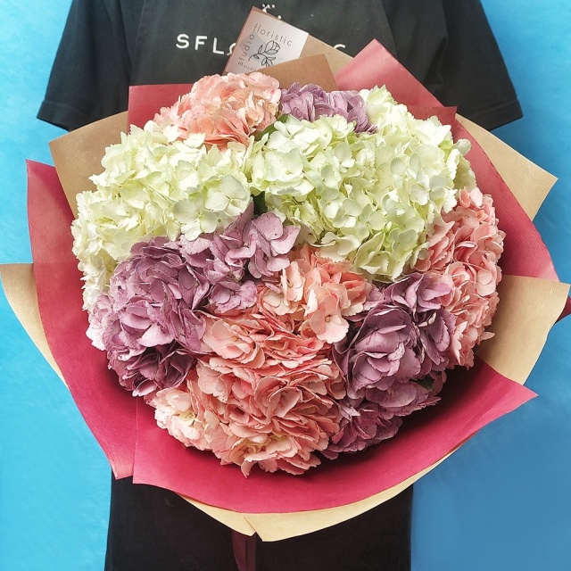 Букет из Гортензии «Оттенки»