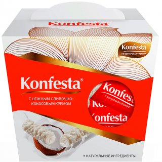 Конфеты Konfesta с кокосовой начинкой 150 гр