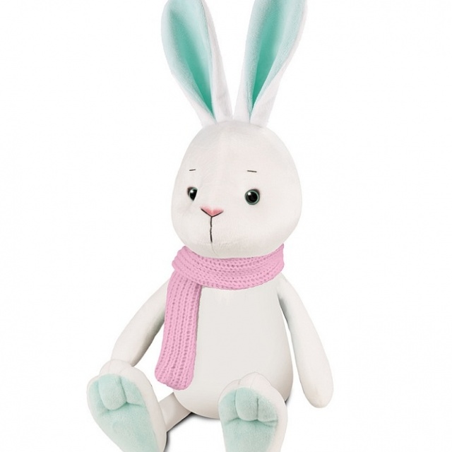 Мягкая Игрушка Кролик Тони в Шарфе, 25 см Мягкая Игрушка Кролик Тони в Шарфе, 25 см