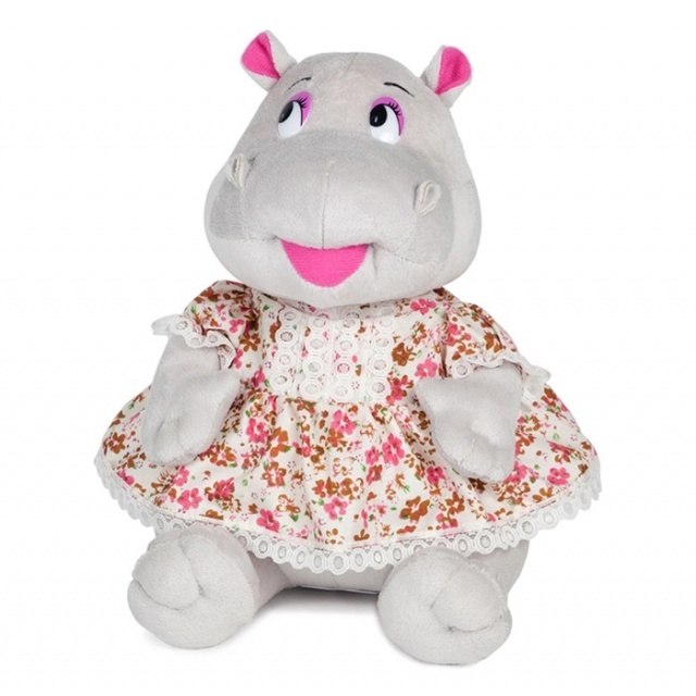 Мягкая Игрушка Maxitoys, Бегемотик Шура в Платьице Мягкая Игрушка Maxitoys, Бегемотик Шура в Платьице