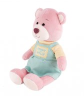 Мягкая Игрушка Мишка Молли в Платье-Комбезе Мягкая Игрушка Мишка Молли в Платье-Комбезе