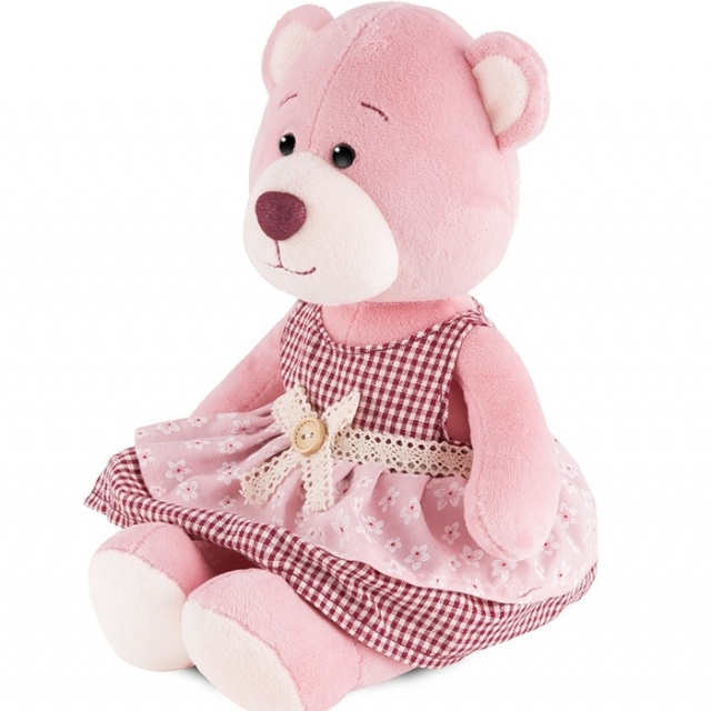 Мягкая Игрушка Мишка Молли в Платье с Передником Мягкая Игрушка Мишка Молли в Платье с Передником