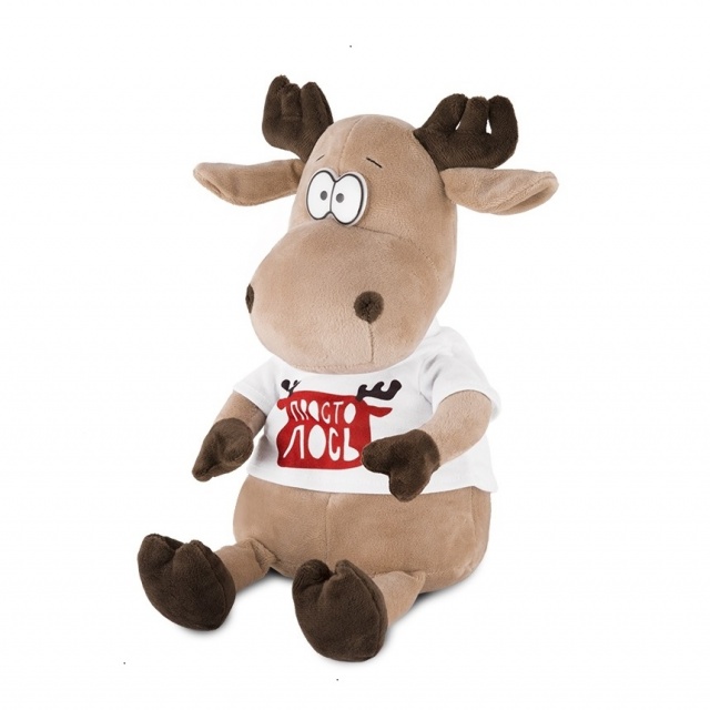 Мягкая Игрушка Просто Лось в Футболке Мягкая Игрушка Просто Лось в Футболке