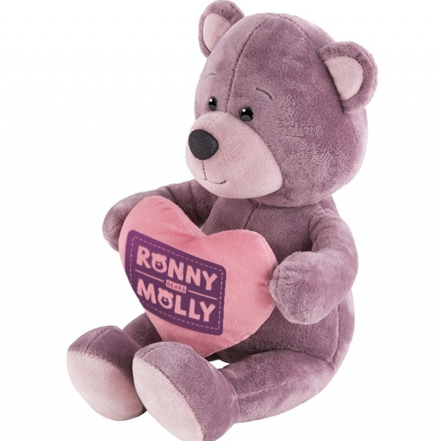 Мягкая Игрушка Мишка Ронни с Сердечком Мягкая Игрушка Мишка Ронни с Сердечком