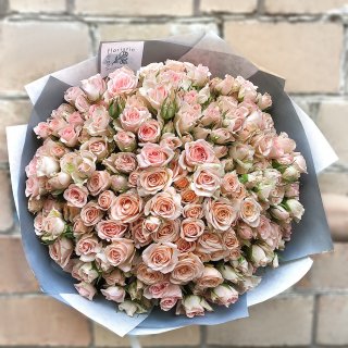Букет кустовых роз «Капучино»