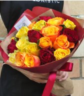 Роза Кения желто-красная 25 шт 
