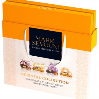 Коллекция сухофруктов с грецким орехом и миндалем в шоколаде Oriental