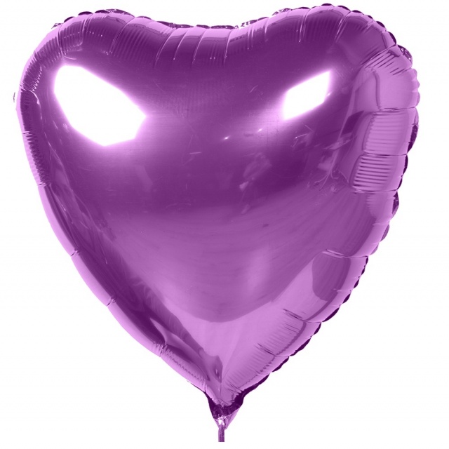 Воздушный шар Сердце фиолетовый