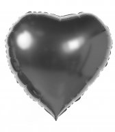 Воздушный шар Сердце чёрный