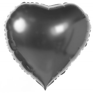 Воздушный шар Сердце чёрный