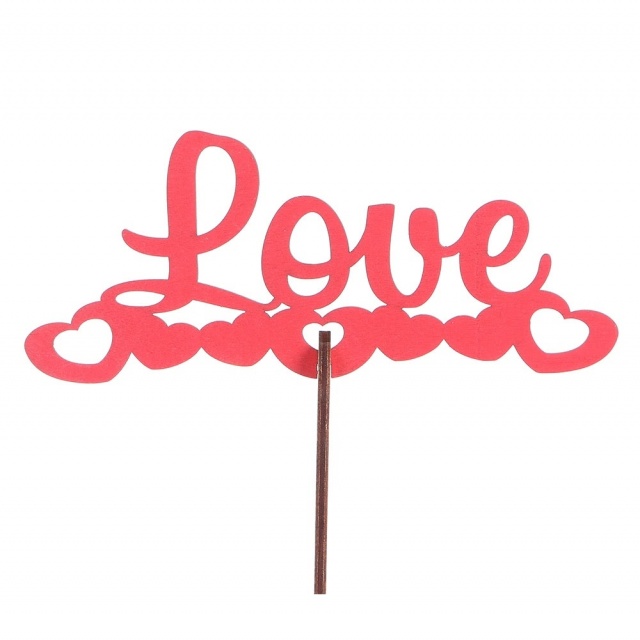 Топпер крашеный «Лав Сердца»