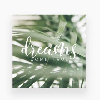 Мини-открытка «Dreams come true»