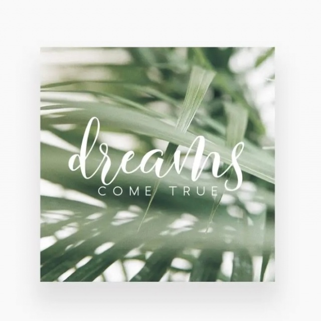 Мини-открытка «Dreams come true» Мини-открытка «Dreams come true»
