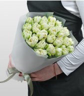 Букет из Пионовидных Тюльпанов 31 шт «Любовная Любовь»