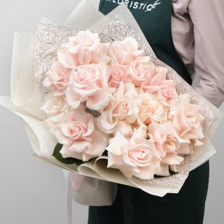 Букет розовых Роз «Милая кудряшка»